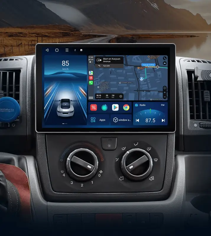 Radio Android do Fiat Ducato Boxer Jumper (2007-2015) CarPlay Android Auto 4G WiFi GPS DSP