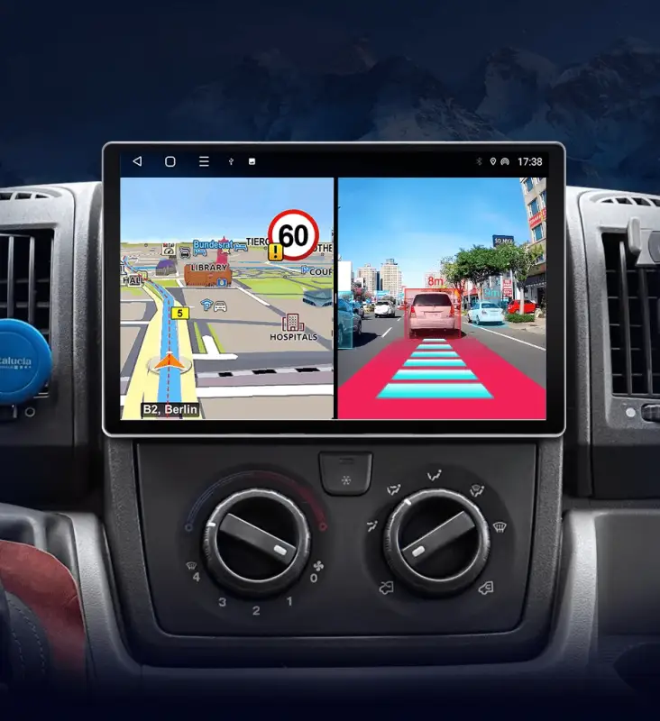 Radio Android do Fiat Ducato Boxer Jumper (2007-2015) CarPlay Android Auto 4G WiFi GPS DSP