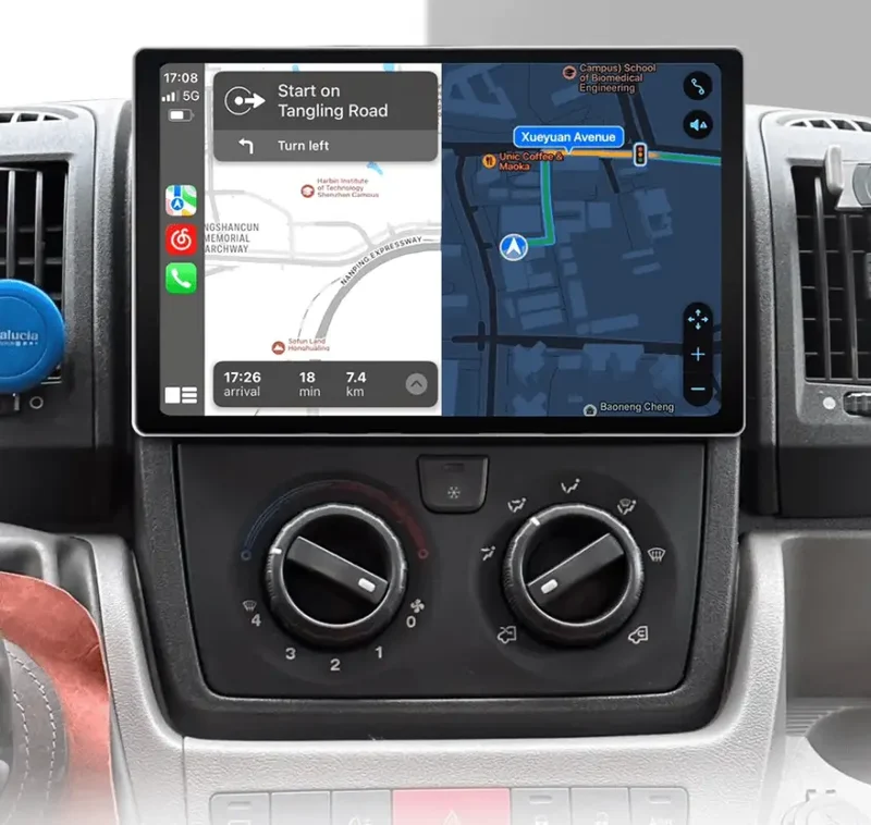 Radio Android do Fiat Ducato Boxer Jumper (2007-2015) CarPlay Android Auto 4G WiFi GPS DSP