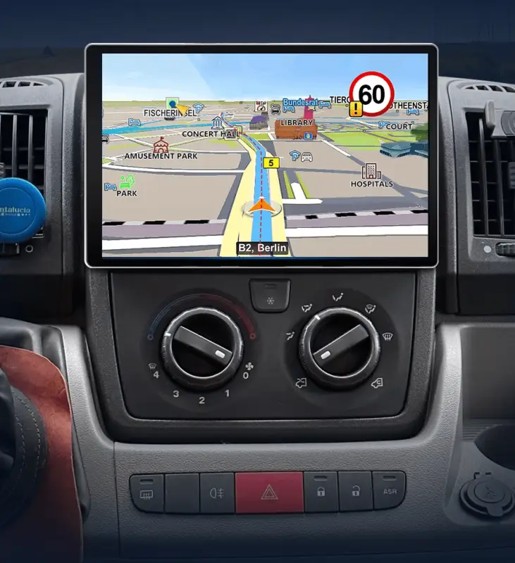 Radio Android do Fiat Ducato Boxer Jumper (2007-2015) CarPlay Android Auto 4G WiFi GPS DSP