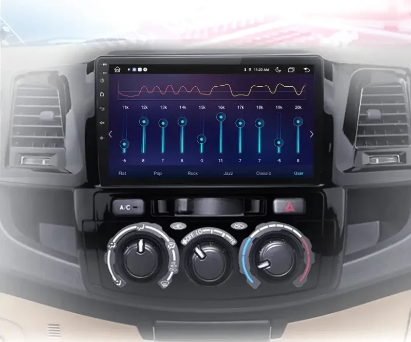 Radio Android do Toyota Fortuner Hilux Revo Hilux Vigo (2007-2015) CarPlay Android Auto 4G WiFi GPS DSP