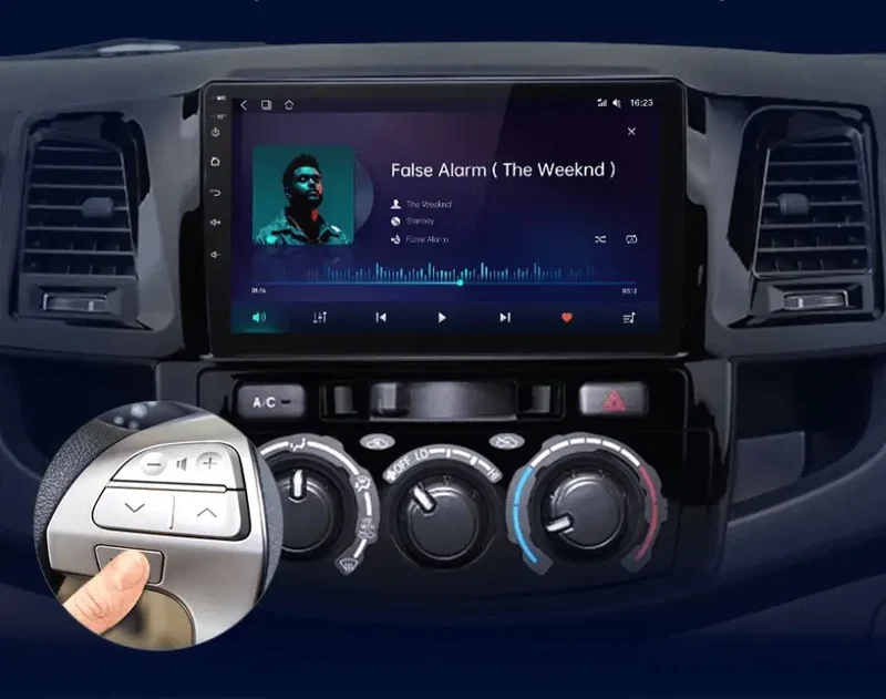 Radio Android do Toyota Fortuner Hilux Revo Hilux Vigo (2007-2015) CarPlay Android Auto 4G WiFi GPS DSP
