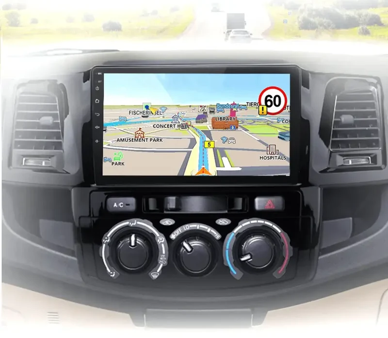 Radio Android do Toyota Fortuner Hilux Revo Hilux Vigo (2007-2015) CarPlay Android Auto 4G WiFi GPS DSP