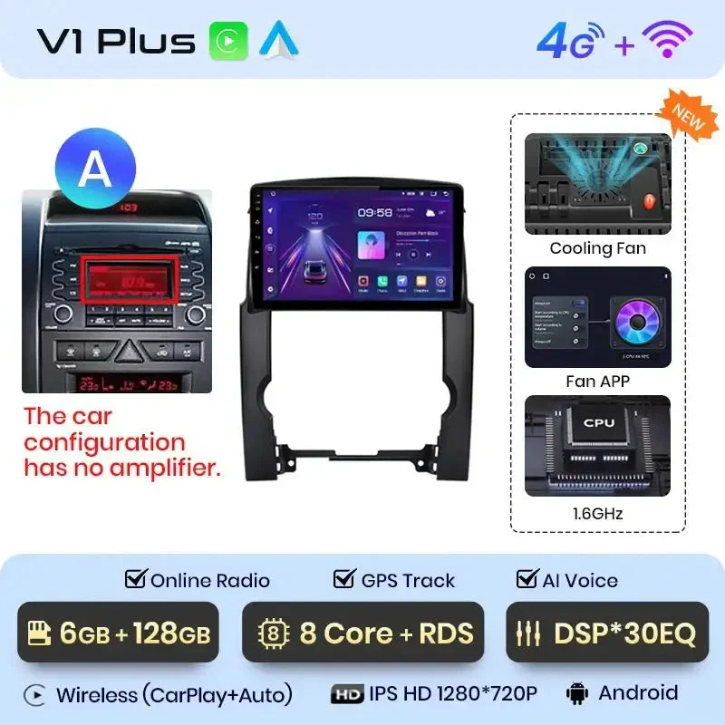 Radio Android do KIA Sorento II (XM) (2009-2012) CarPlay Android Auto 4G WiFi GPS DSP