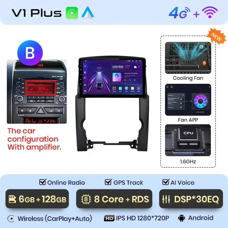 Radio Android do KIA Sorento II (XM) (2009-2012) CarPlay Android Auto 4G WiFi GPS DSP