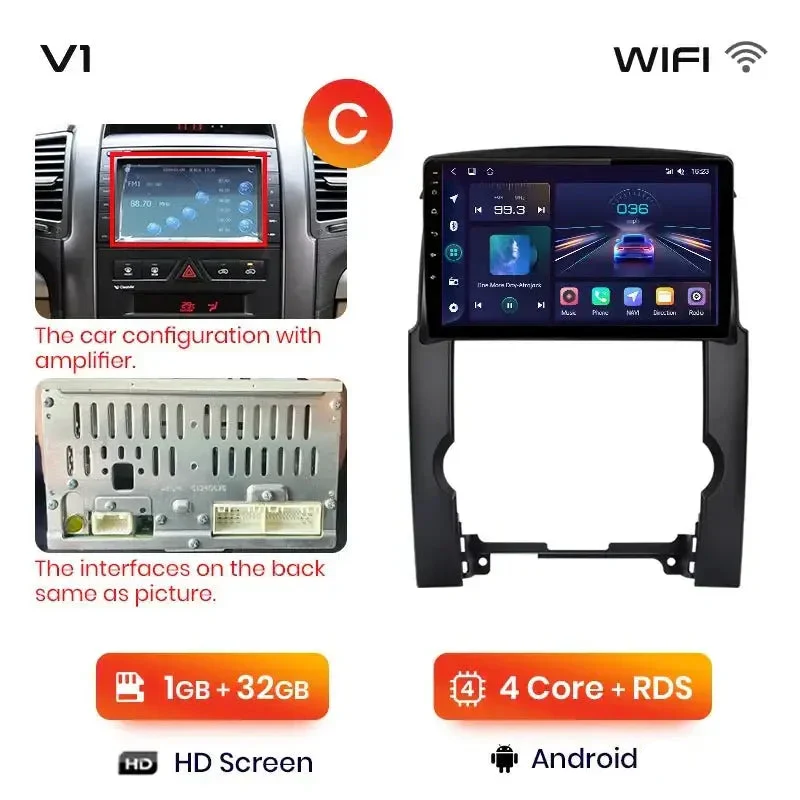 Radio Android do KIA Sorento II (XM) (2009-2012) CarPlay Android Auto 4G WiFi GPS DSP
