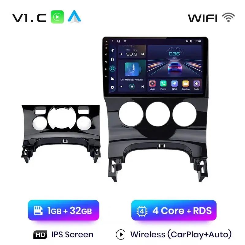 Radio Android do Peugeot 3008 (2009-2015) CarPlay Android Auto 4G WiFi GPS DSP