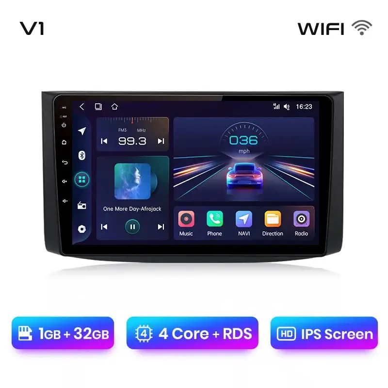 Radio Android do Chevrolet Aveo (2006-2012) CarPlay Android Auto 4G WiFi GPS DSP