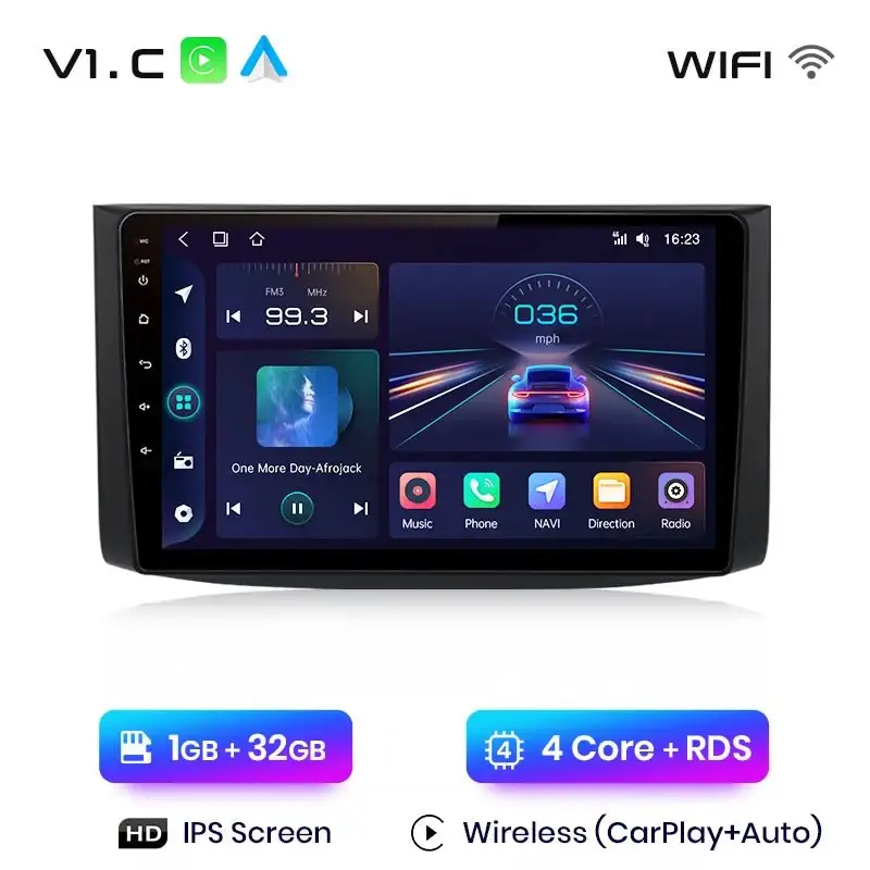 Radio Android do Chevrolet Aveo (2006-2012) CarPlay Android Auto 4G WiFi GPS DSP