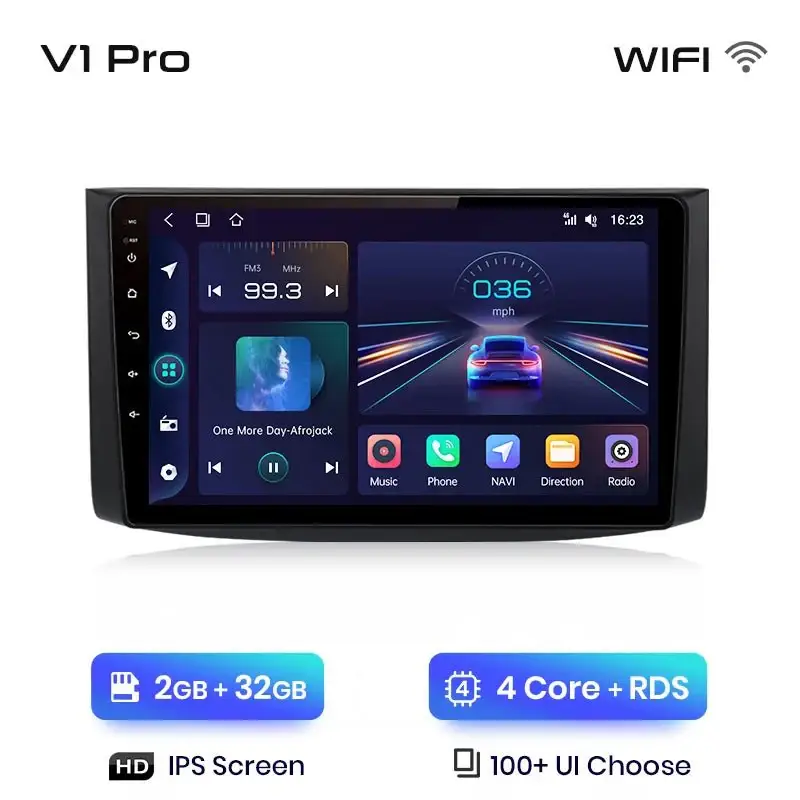 Radio Android do Chevrolet Aveo (2006-2012) CarPlay Android Auto 4G WiFi GPS DSP