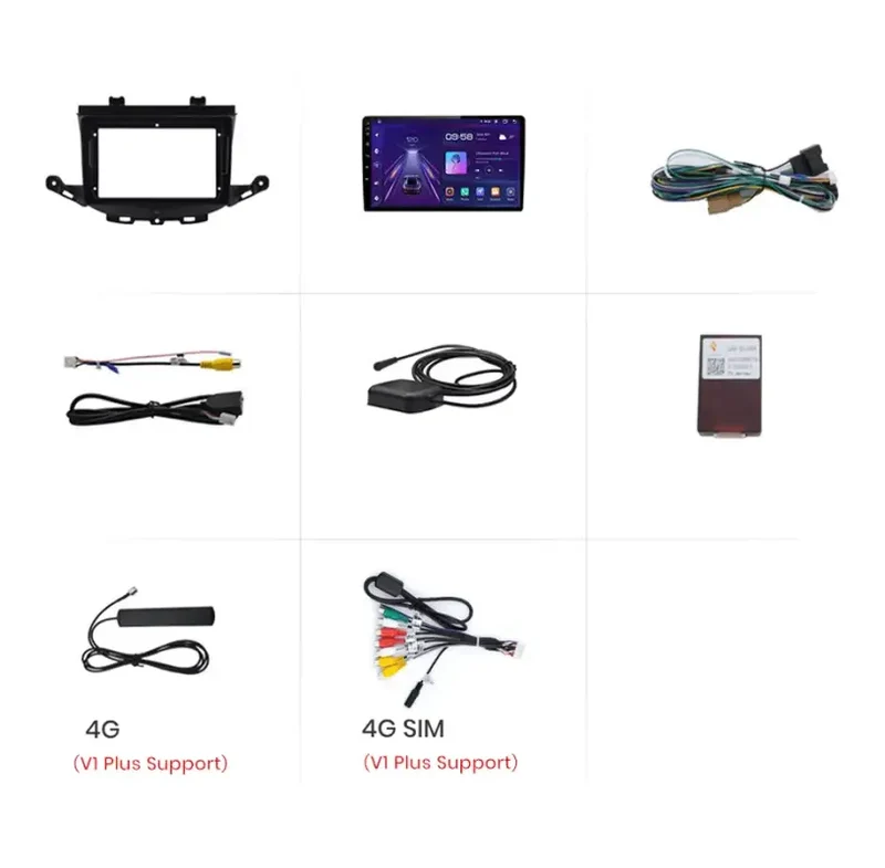 Radio Android do Opel Astra K (2015-2019) CarPlay Android Auto 4G WiFi GPS DSP
