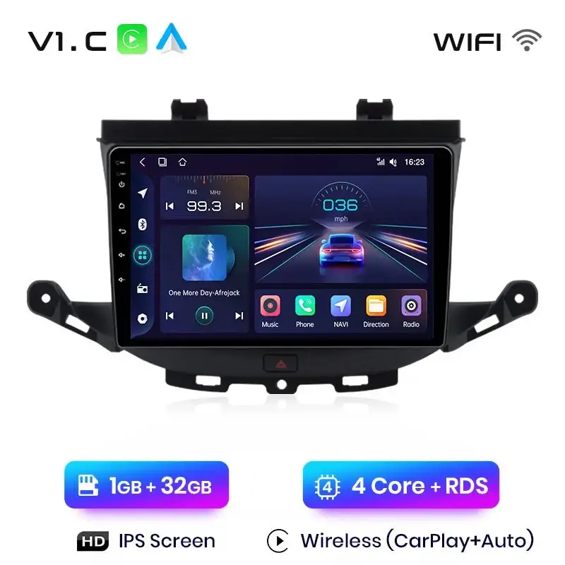 Radio Android do Opel Astra K (2015-2019) CarPlay Android Auto 4G WiFi GPS DSP