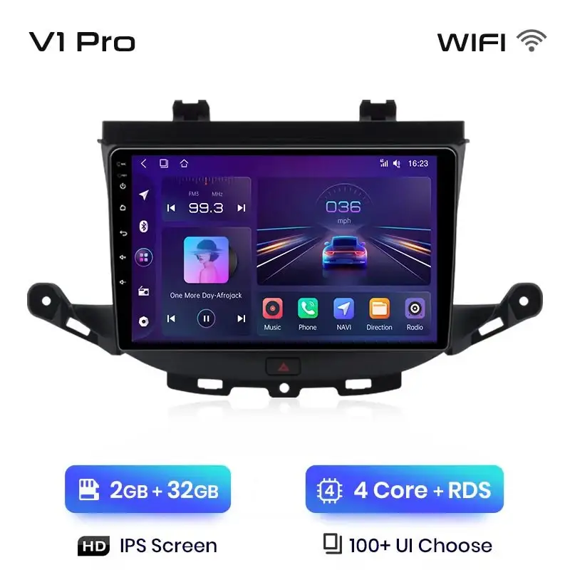 Radio Android do Opel Astra K (2015-2019) CarPlay Android Auto 4G WiFi GPS DSP