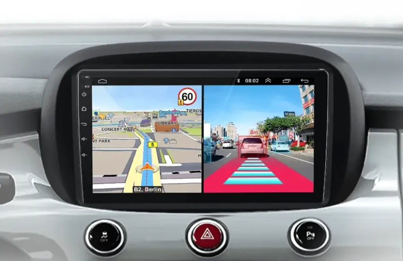 Radio Android do Fiat 500X (2014-2020) CarPlay Android Auto 4G WiFi GPS DSP