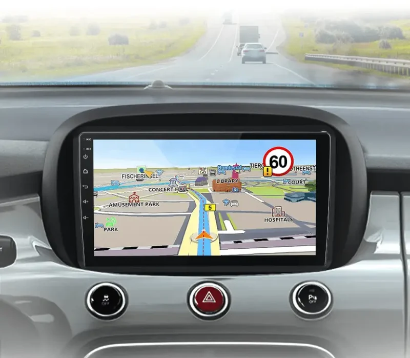 Radio Android do Fiat 500X (2014-2020) CarPlay Android Auto 4G WiFi GPS DSP