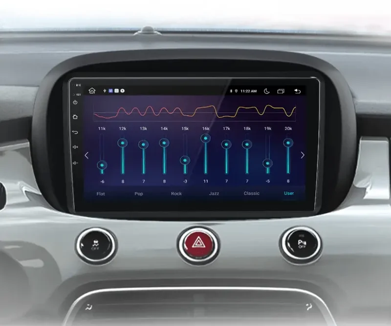 Radio Android do Fiat 500X (2014-2020) CarPlay Android Auto 4G WiFi GPS DSP