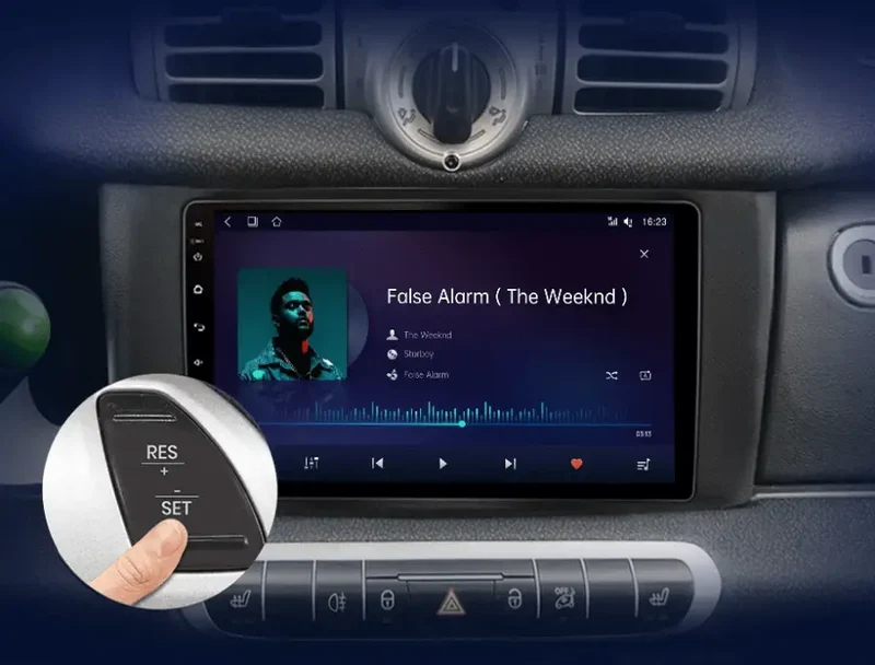 Radio Android do Smart Fortwo (2011-2015) CarPlay Android Auto 4G WiFi GPS DSP