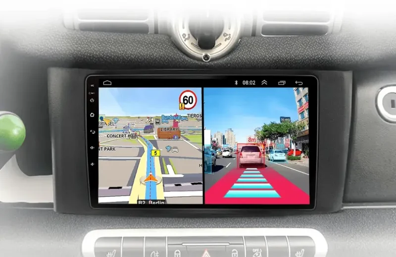 Radio Android do Smart Fortwo (2011-2015) CarPlay Android Auto 4G WiFi GPS DSP