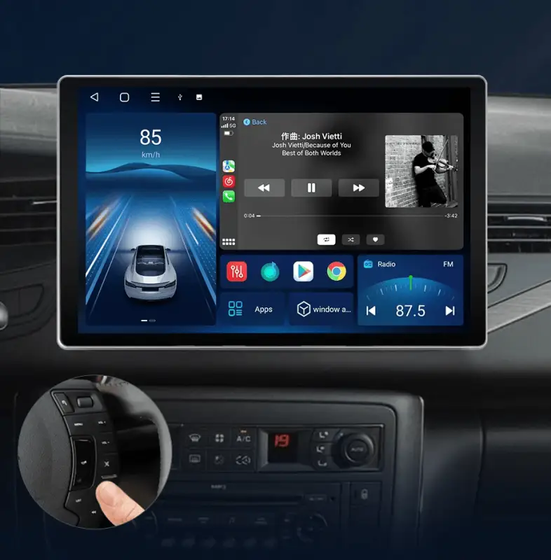 Radio Android do Citroen C5 (2008-2017) CarPlay Android Auto 4G WiFi GPS DSP
