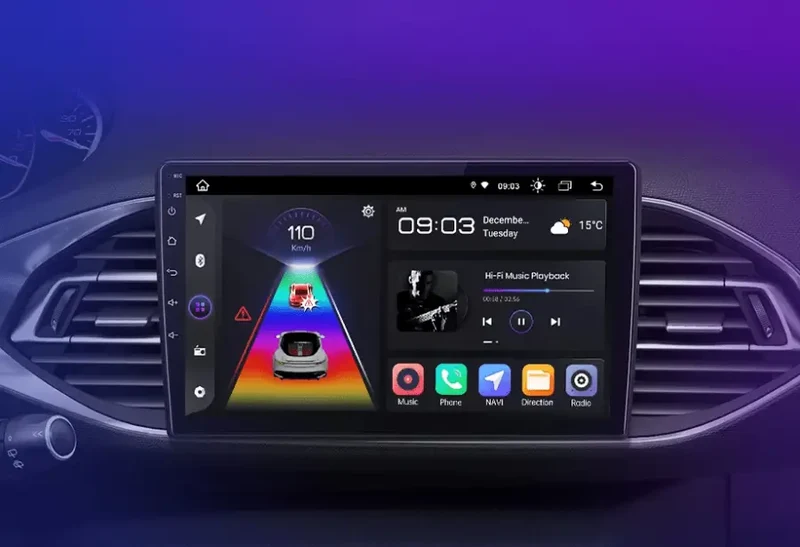 Radio Android do Peugeot 308 308S (2013-2017) CarPlay Android Auto 4G WiFi GPS DSP