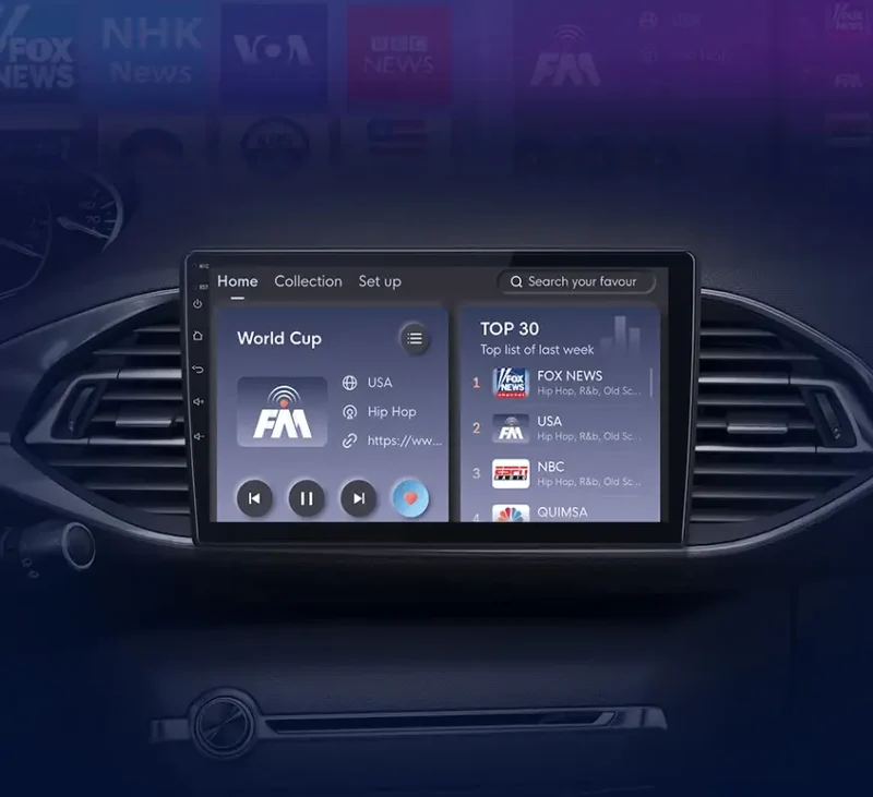 Radio Android do Peugeot 308 308S (2013-2017) CarPlay Android Auto 4G WiFi GPS DSP