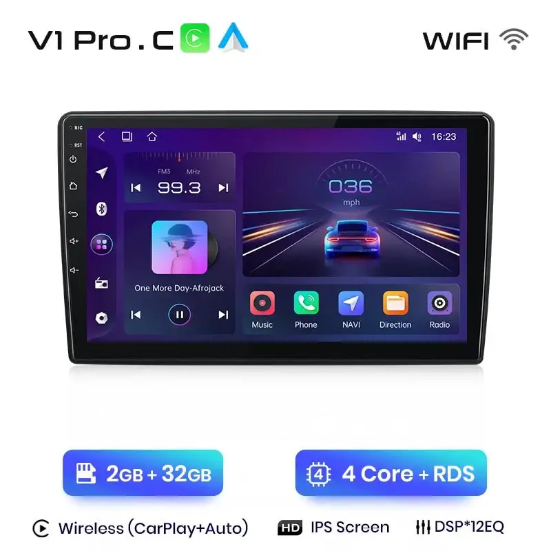 Radio Android do Peugeot 308 308S (2013-2017) CarPlay Android Auto 4G WiFi GPS DSP