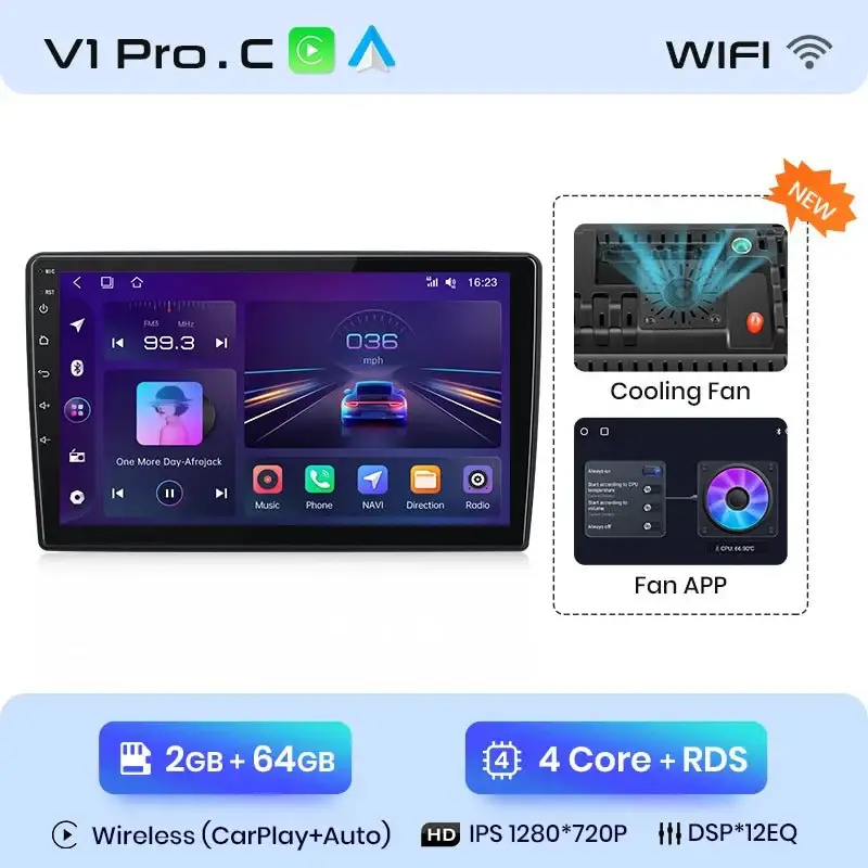 Radio Android do Peugeot 308 308S (2013-2017) CarPlay Android Auto 4G WiFi GPS DSP