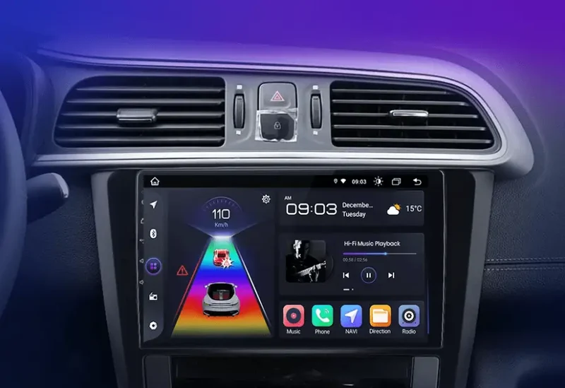 Radio Android do Renault Kadjar (2015-2019) CarPlay Android Auto 4G WiFi GPS DSP