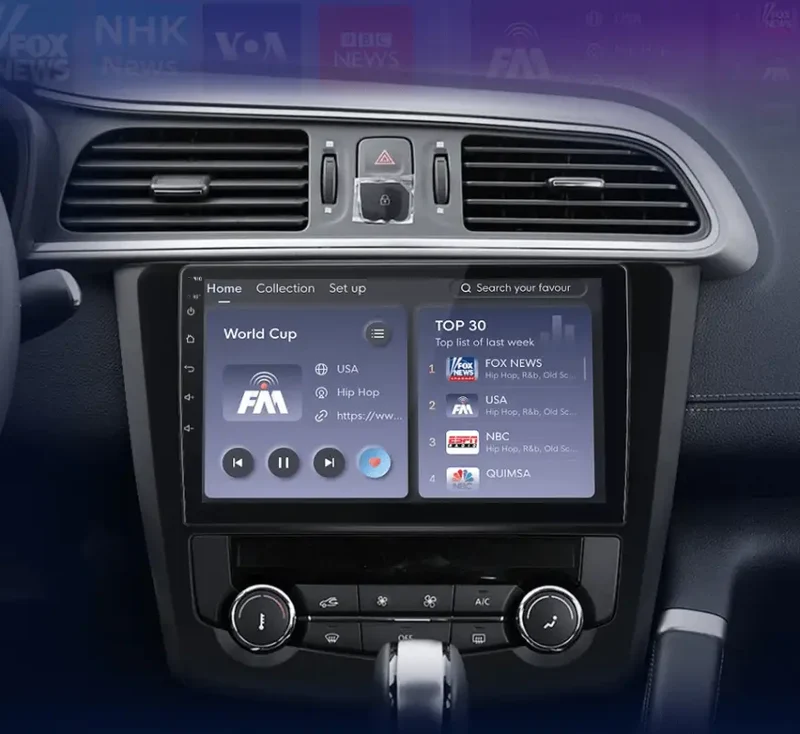 Radio Android do Renault Kadjar (2015-2019) CarPlay Android Auto 4G WiFi GPS DSP