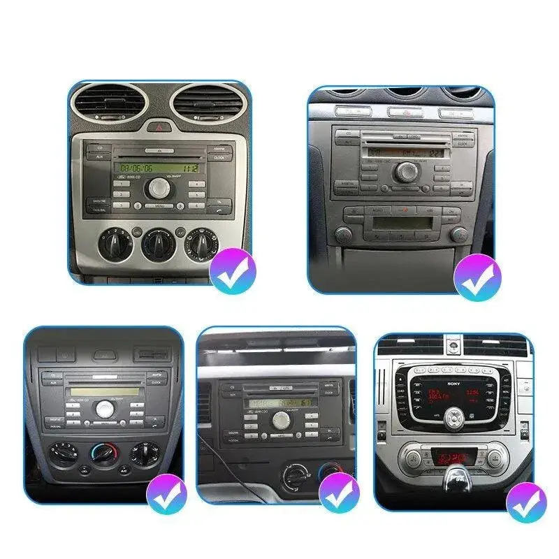 Radio Android do Ford Focus C-Max Mondeo Kuga Galaxy CarPlay Android Auto 4G WiFi GPS DSP