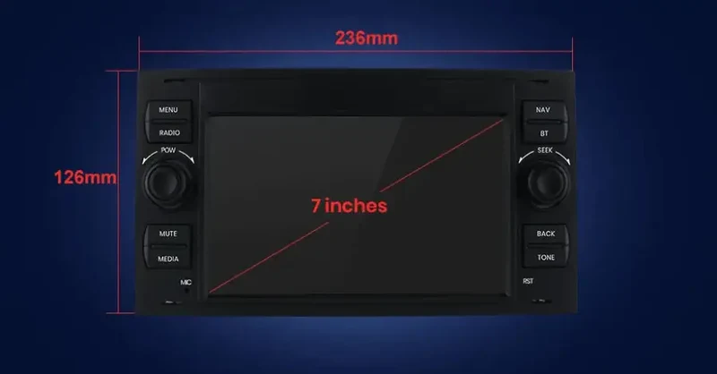 Radio Android do Ford Focus C-Max Mondeo Kuga Galaxy CarPlay Android Auto 4G WiFi GPS DSP