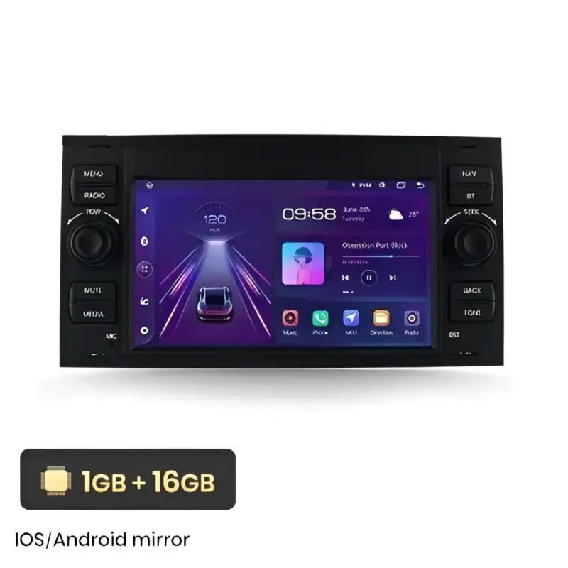 Radio Android do Ford Focus C-Max Mondeo Kuga Galaxy CarPlay Android Auto 4G WiFi GPS DSP
