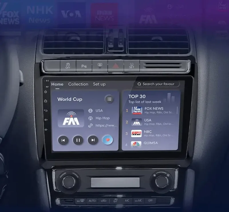 Radio Android do Volkswagen VW Polo V (2008-2020) CarPlay Android Auto 4G WiFi GPS DSP
