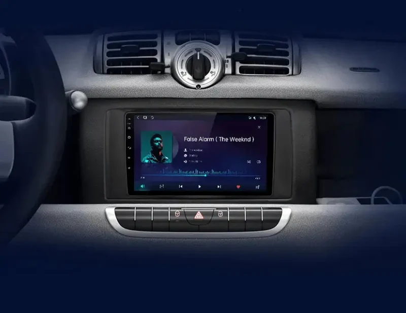 Radio Android do Smart Fortwo (2005-2010) CarPlay Android Auto 4G WiFi GPS DSP