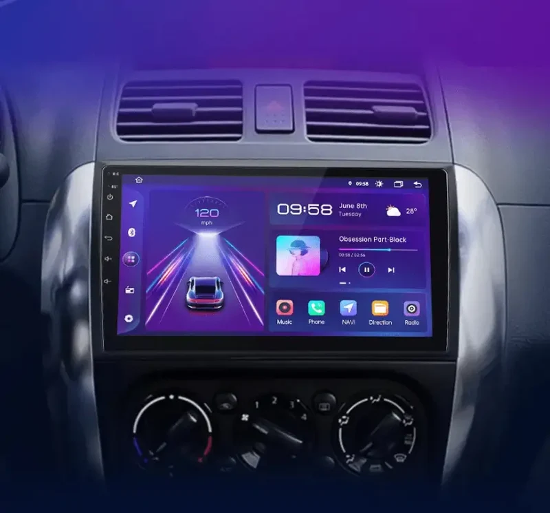 Radio Android do Suzuki SX4 Fiat Sedici 2005-2014 (2006-2013) CarPlay Android Auto 4G WiFi GPS DSP