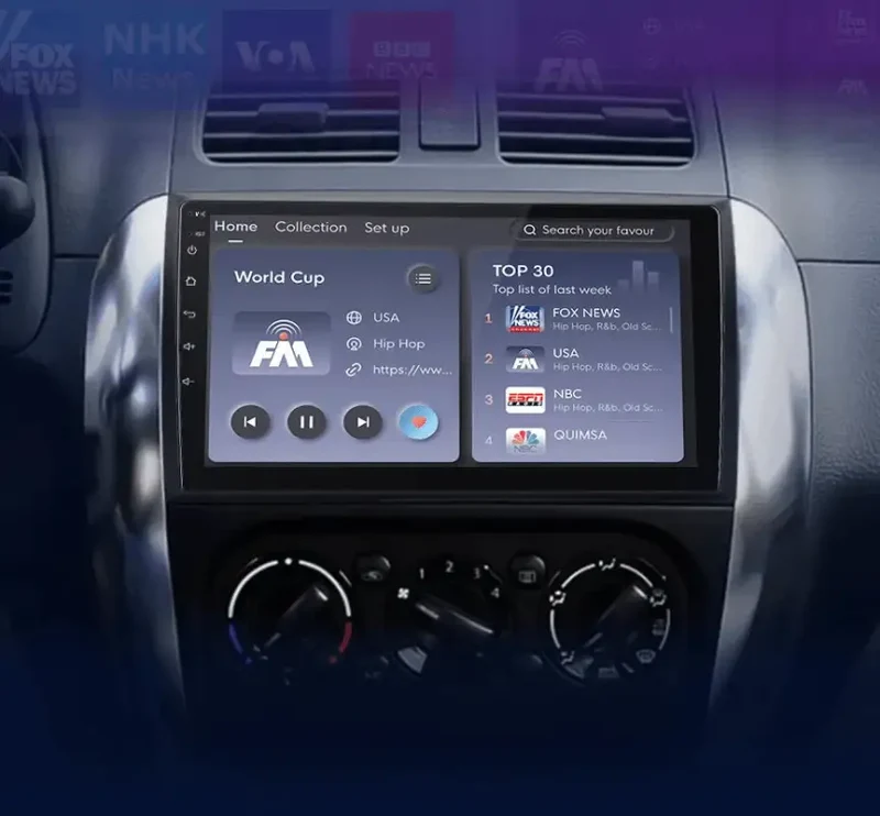 Radio Android do Suzuki SX4 Fiat Sedici 2005-2014 (2006-2013) CarPlay Android Auto 4G WiFi GPS DSP