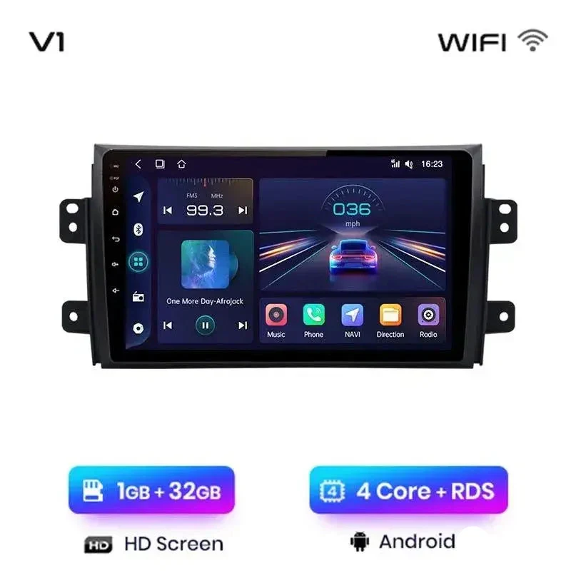 Radio Android do Suzuki SX4 Fiat Sedici 2005-2014 (2006-2013) CarPlay Android Auto 4G WiFi GPS DSP