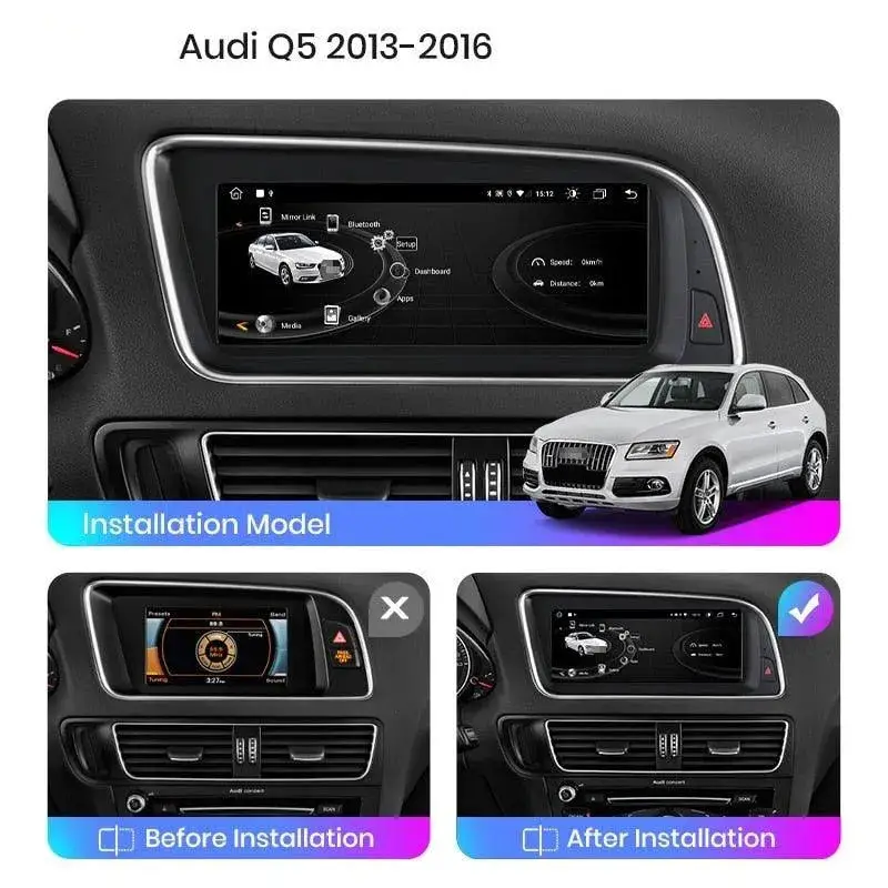 Radio Android do Audi Q5 Dedykowany (2009-2016) CarPlay Android Auto 4G WiFi GPS DSP Ekran