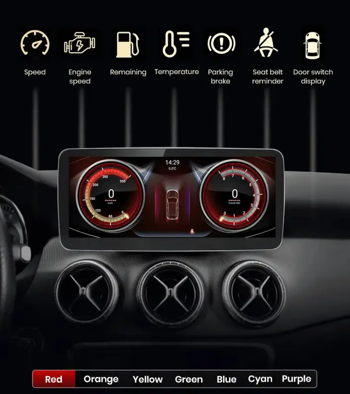 Radio Android do Mercedes-Benz A-Klasa W176 GLA X156 CLA C117 Dedykowany (2013-2018) CarPlay Android Auto 4G WiFi GPS DSP Ekran