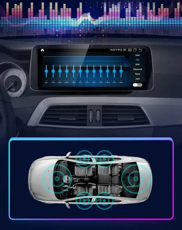 Radio Android do Mercedes-Benz C-Klasa W204 S204 C204 Dedykowany (2011-2018) CarPlay Android Auto 4G WiFi GPS DSP Ekran
