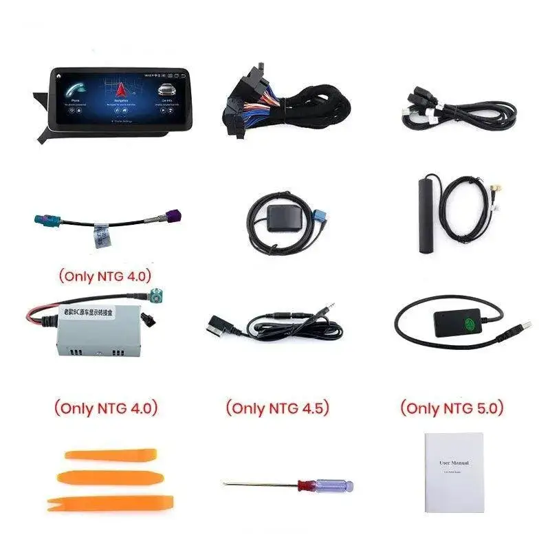 Radio Android do Mercedes-Benz C-Klasa W204 S204 C204 Dedykowany (2011-2018) CarPlay Android Auto 4G WiFi GPS DSP Ekran