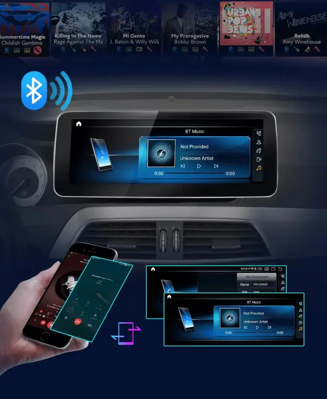 Radio Android do Mercedes-Benz C-Klasa W204 S204 C204 Dedykowany (2011-2018) CarPlay Android Auto 4G WiFi GPS DSP Ekran