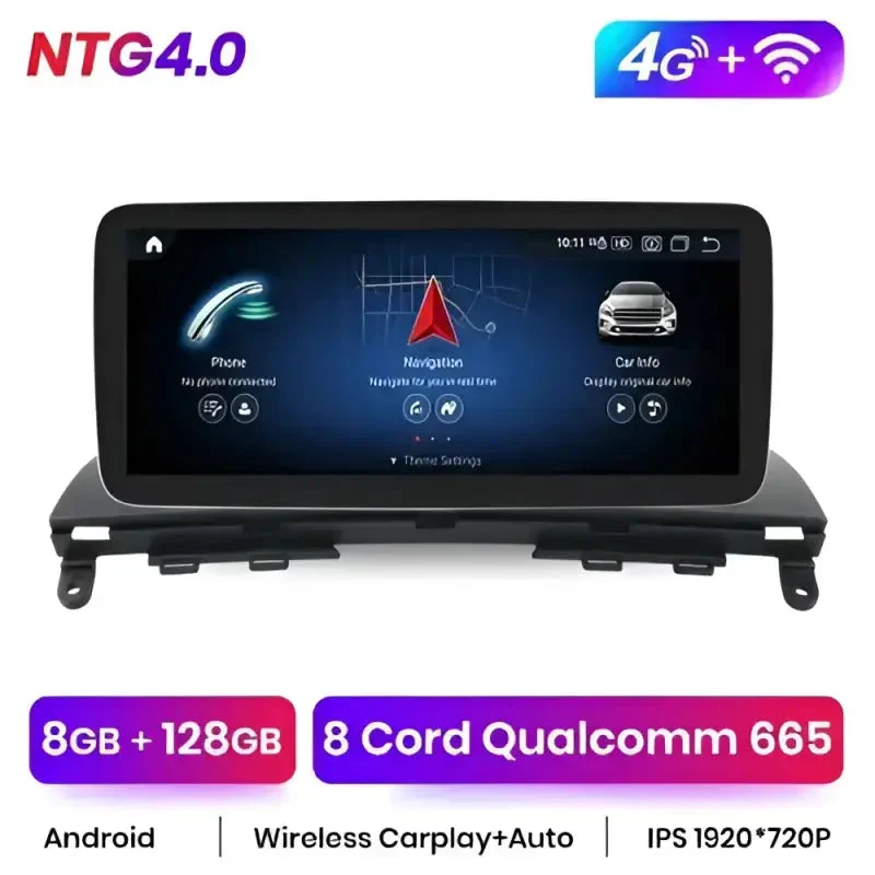 Radio Android do Mercedes-Benz C-Klasa W204 S204 C204 Dedykowany (2011-2018) CarPlay Android Auto 4G WiFi GPS DSP Ekran