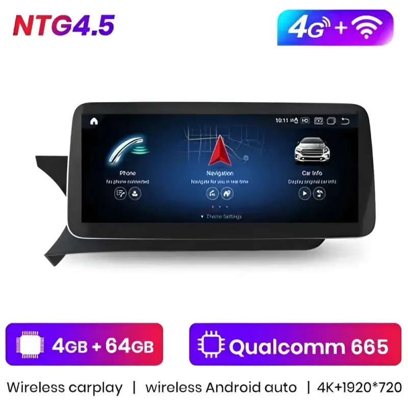 Radio Android do Mercedes-Benz C-Klasa W204 S204 C204 Dedykowany (2011-2018) CarPlay Android Auto 4G WiFi GPS DSP Ekran