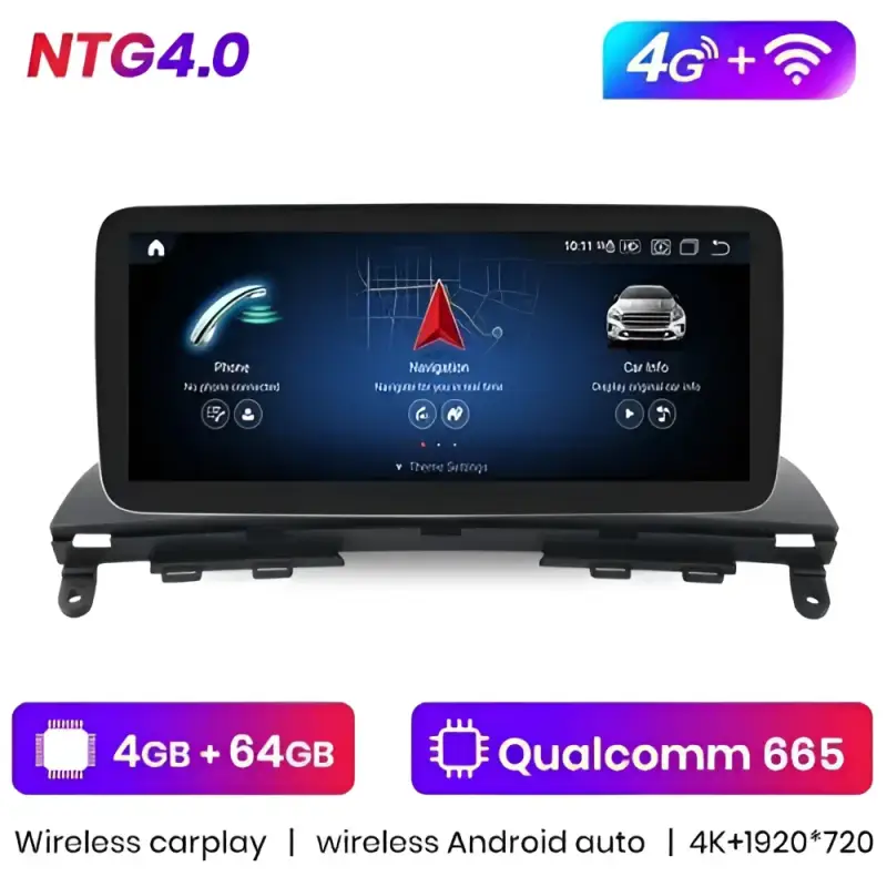 Radio Android do Mercedes-Benz C-Klasa W204 S204 C204 Dedykowany (2011-2018) CarPlay Android Auto 4G WiFi GPS DSP Ekran