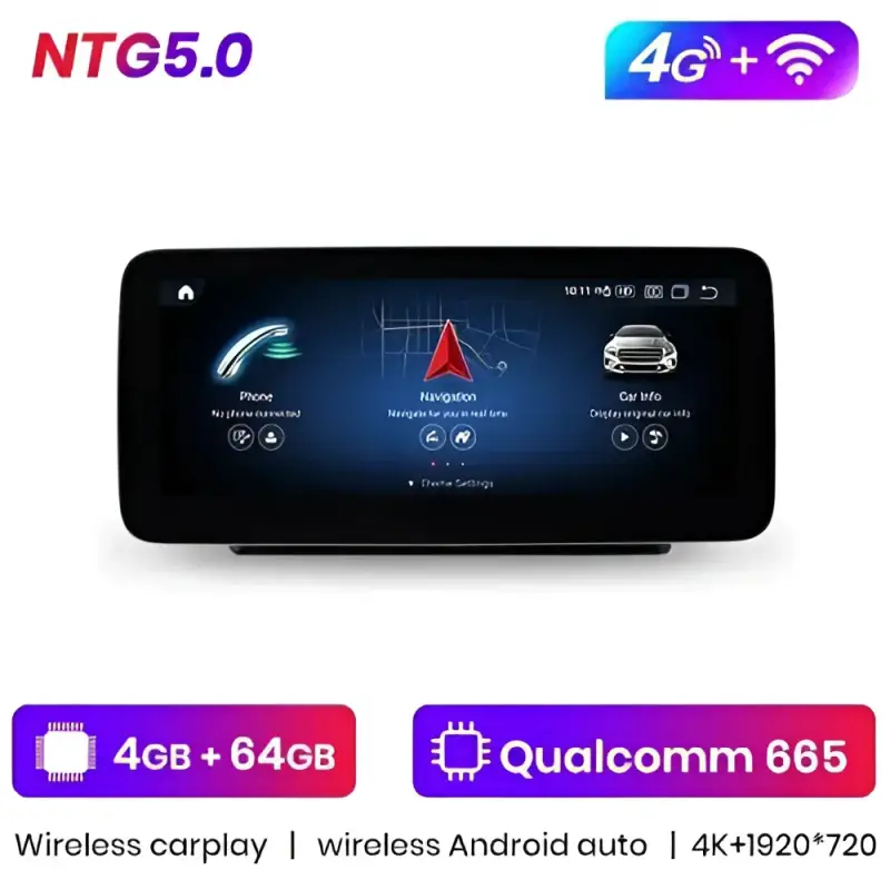 Radio Android do Mercedes-Benz C-Klasa W204 S204 C204 Dedykowany (2011-2018) CarPlay Android Auto 4G WiFi GPS DSP Ekran