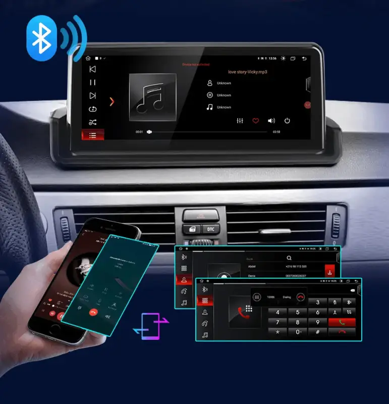 Radio Android do BMW Serii 3 E90 E91 E92 E93 Dedykowany (2005-2012) CarPlay Android Auto 4G WiFi GPS DSP Ekran