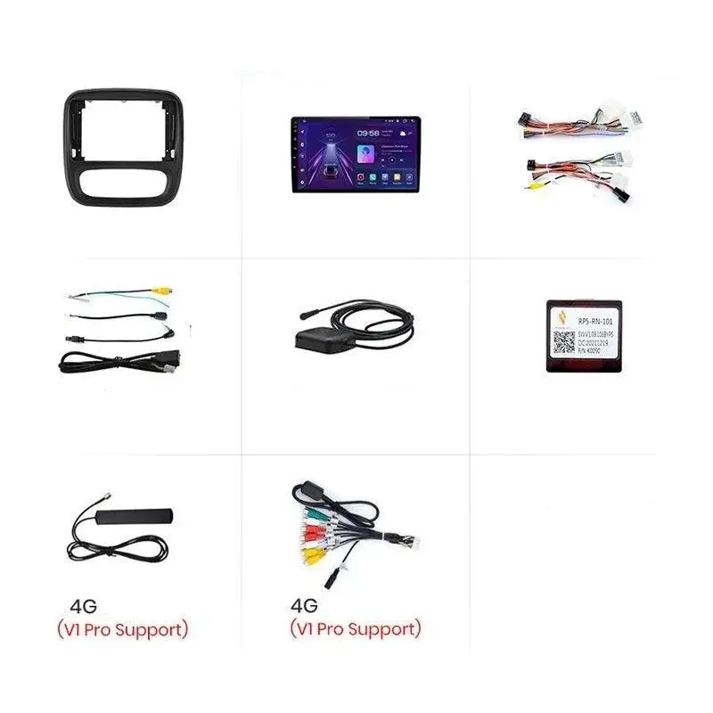 Radio Android do Renault Trafic III Opel Vivaro B 2014-2018 (2014-2021) CarPlay Android Auto 4G WiFi GPS DSP