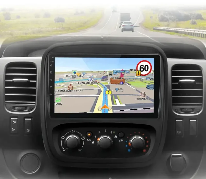 Radio Android do Renault Trafic III Opel Vivaro B 2014-2018 (2014-2021) CarPlay Android Auto 4G WiFi GPS DSP