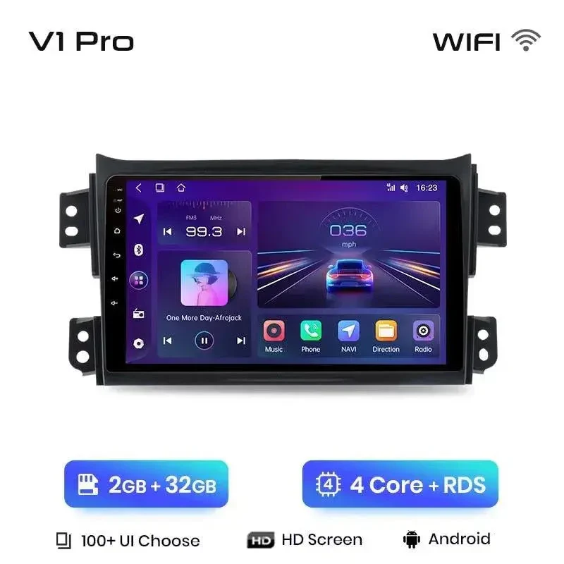 Radio Android do Suzuki Splash Ritz Opel Agila 2008-2012 (2004-2010) CarPlay Android Auto 4G WiFi GPS DSP